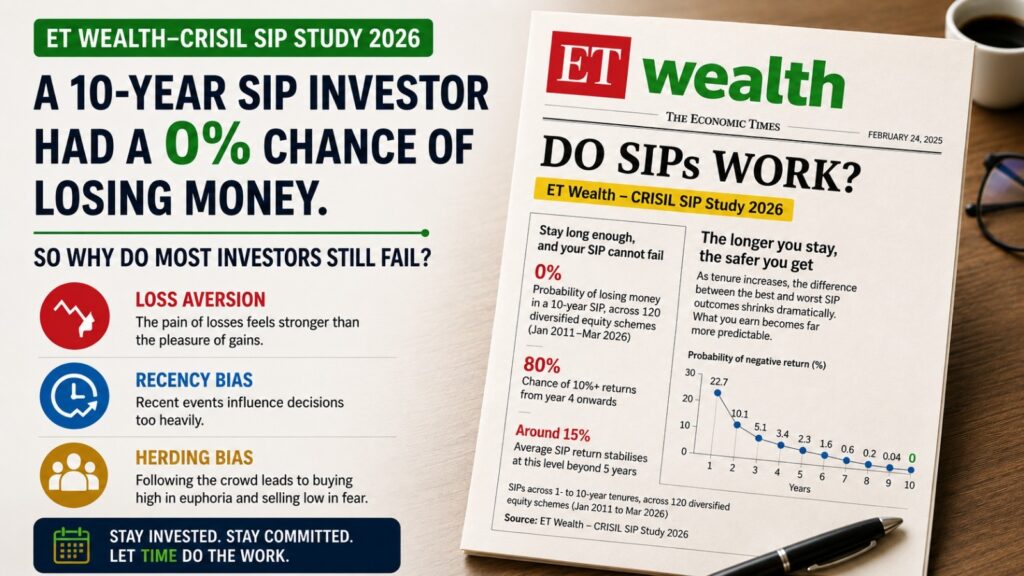 A 10-Year SIP Investor Had a 0% Chance of Losing Money. So Why Do Most Investors Still Fail?