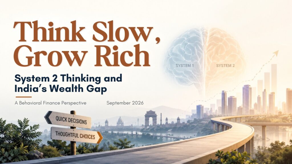 Think Slow, Grow Rich: System 2 Thinking and India’s Wealth Gap